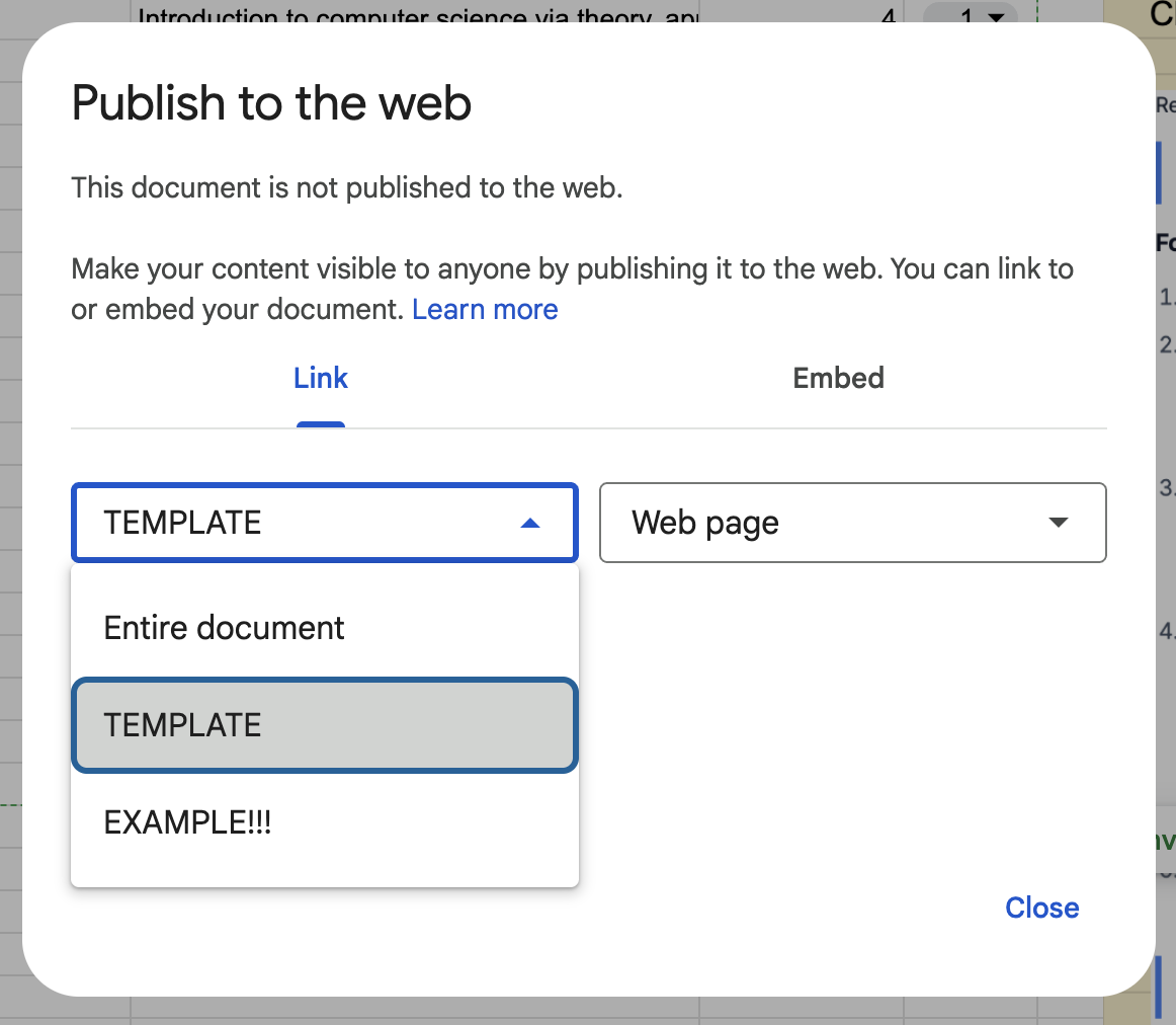 Screenshot showing how to change the format to HTML
